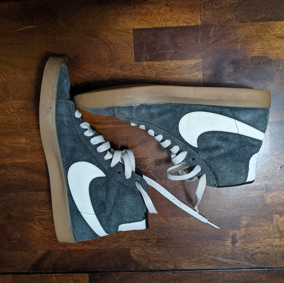 Nike Shoes - Grey Suede Nike Blazers Size 7